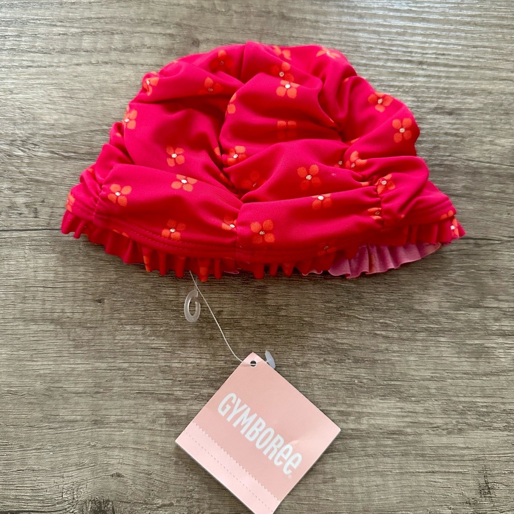 Gymboree Pink and Orange Sun Hat with Ruffle Brim - BNWT!